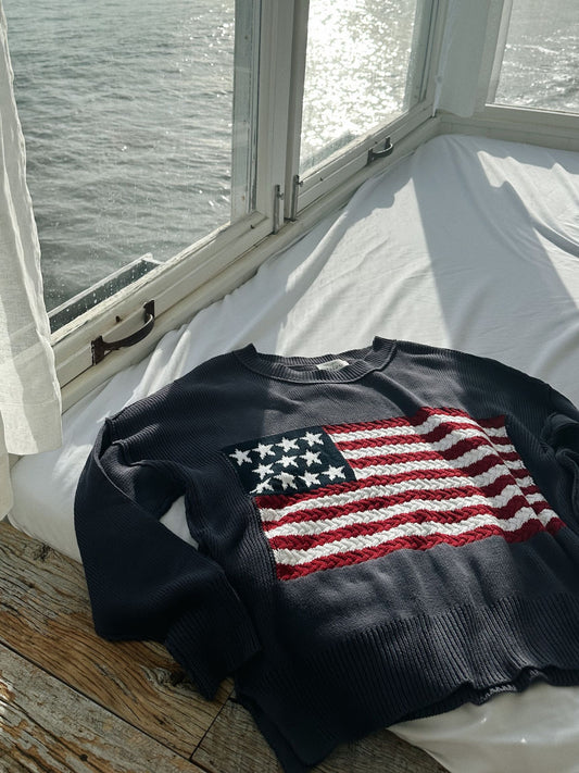 American Flag Sweater