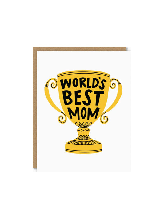 World's Best Mom Trophy Card