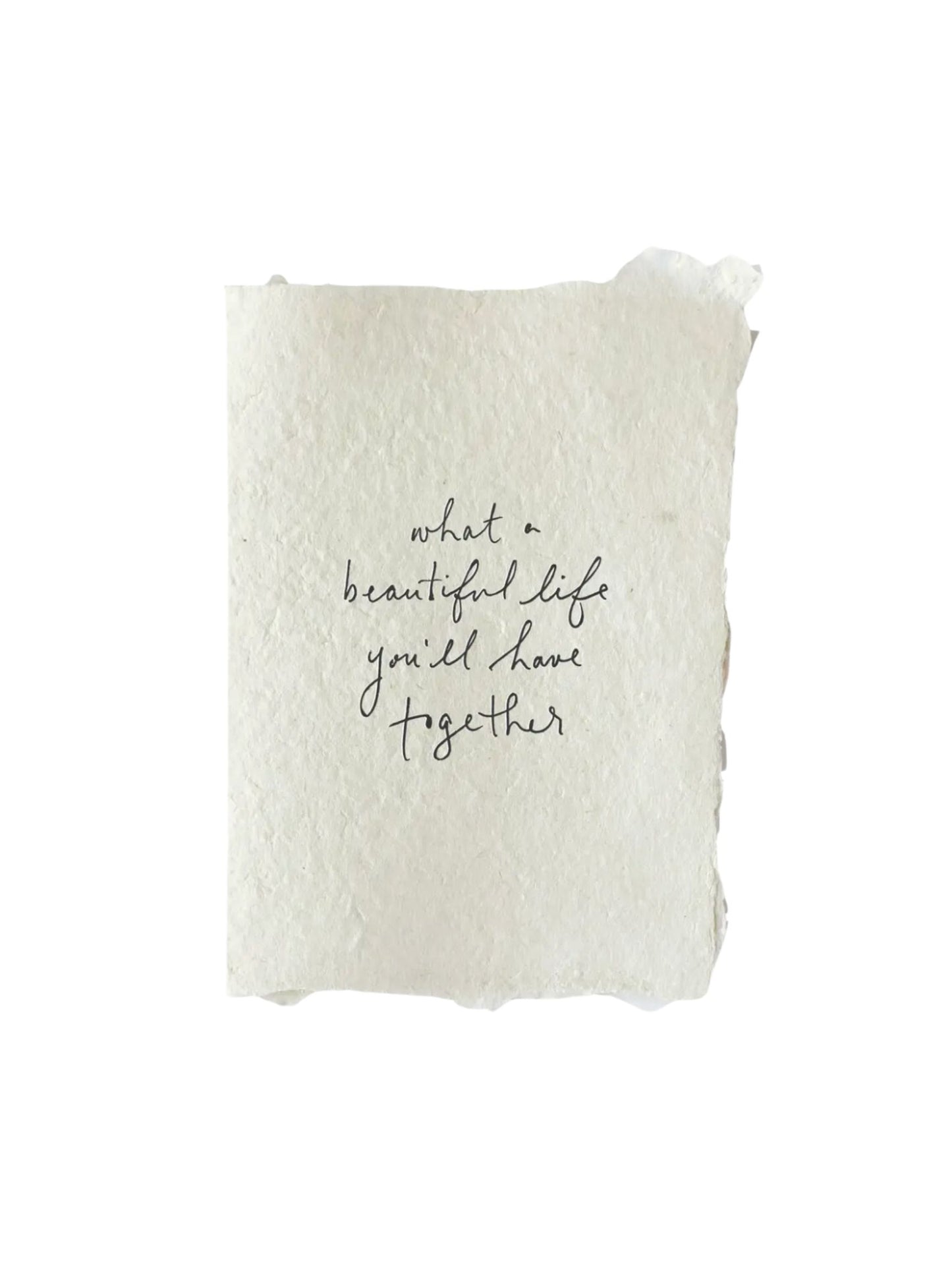 What A Beautiful Life Together Card