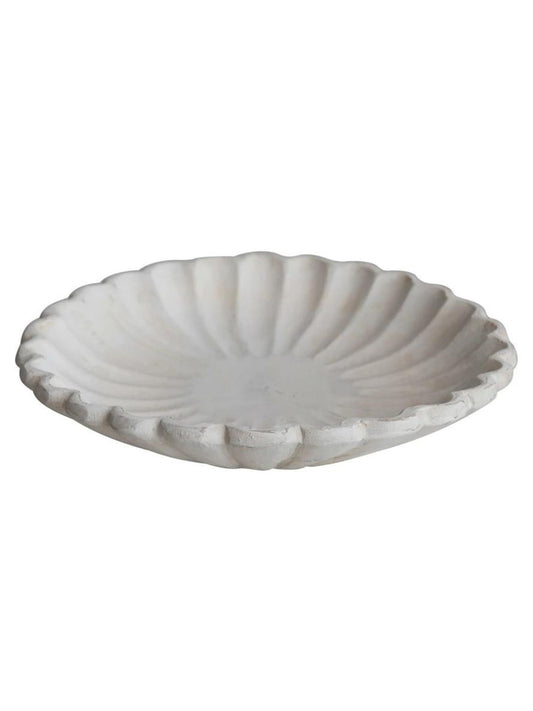 Decorative Mango Wood Scalloped Dish
