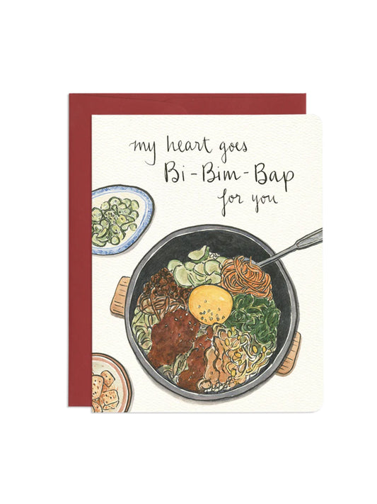 Bibimbap Heart Card