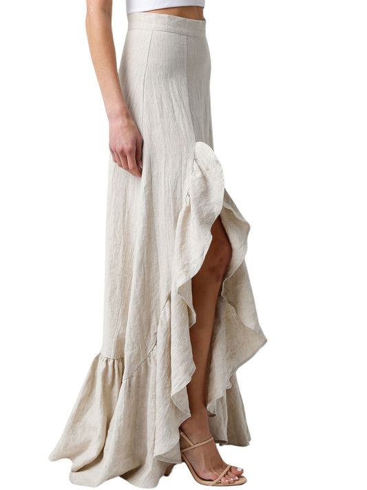 Giselle Linen Maxi Skirt