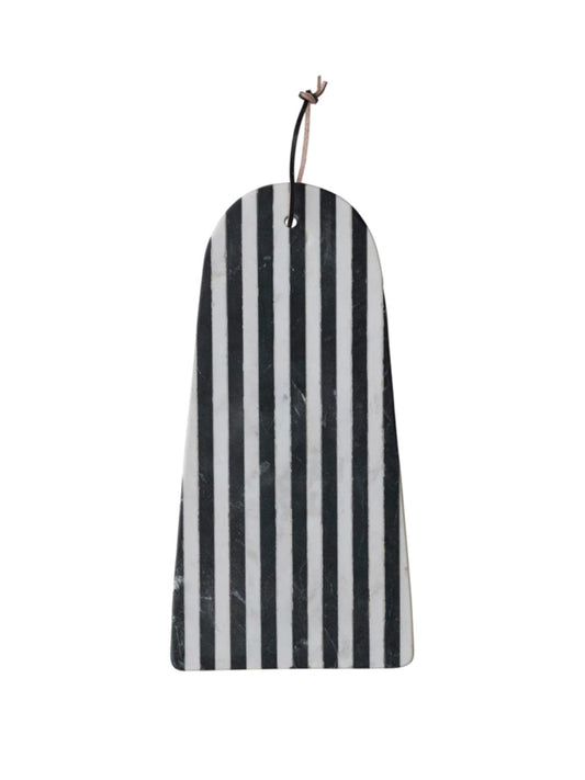 Marble Cheese/Cutting Board w/ Stripes & Leather Tie (PICK UP ONLY)