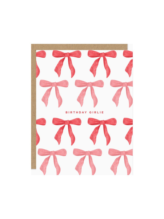 Birthday Girlie Bow Card