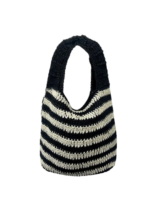 Contrast Crochet Bag