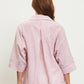 Cotton Collar Stripe Top