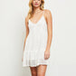 White Ruffle Mini Dress