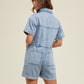 Denim Utility Shortalls