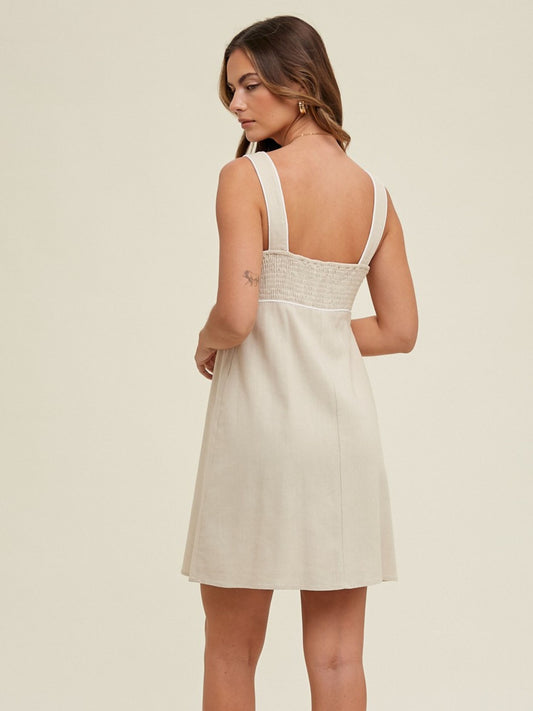 Georgia Linen Mini Dress