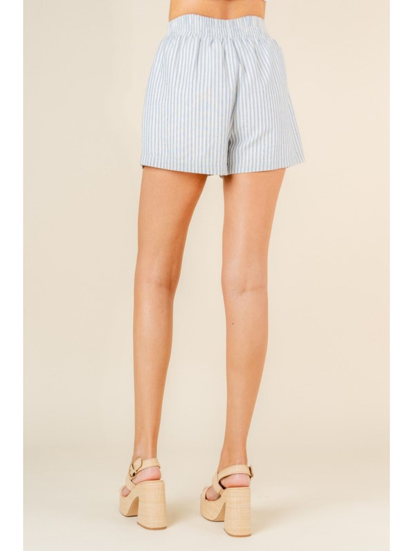 Stripes Elastic Waist Bottoms
