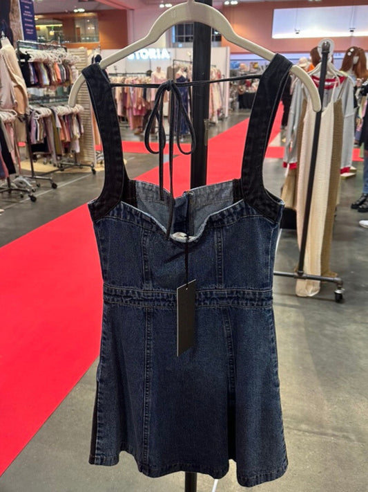 Two Toned Denim Mini Dress