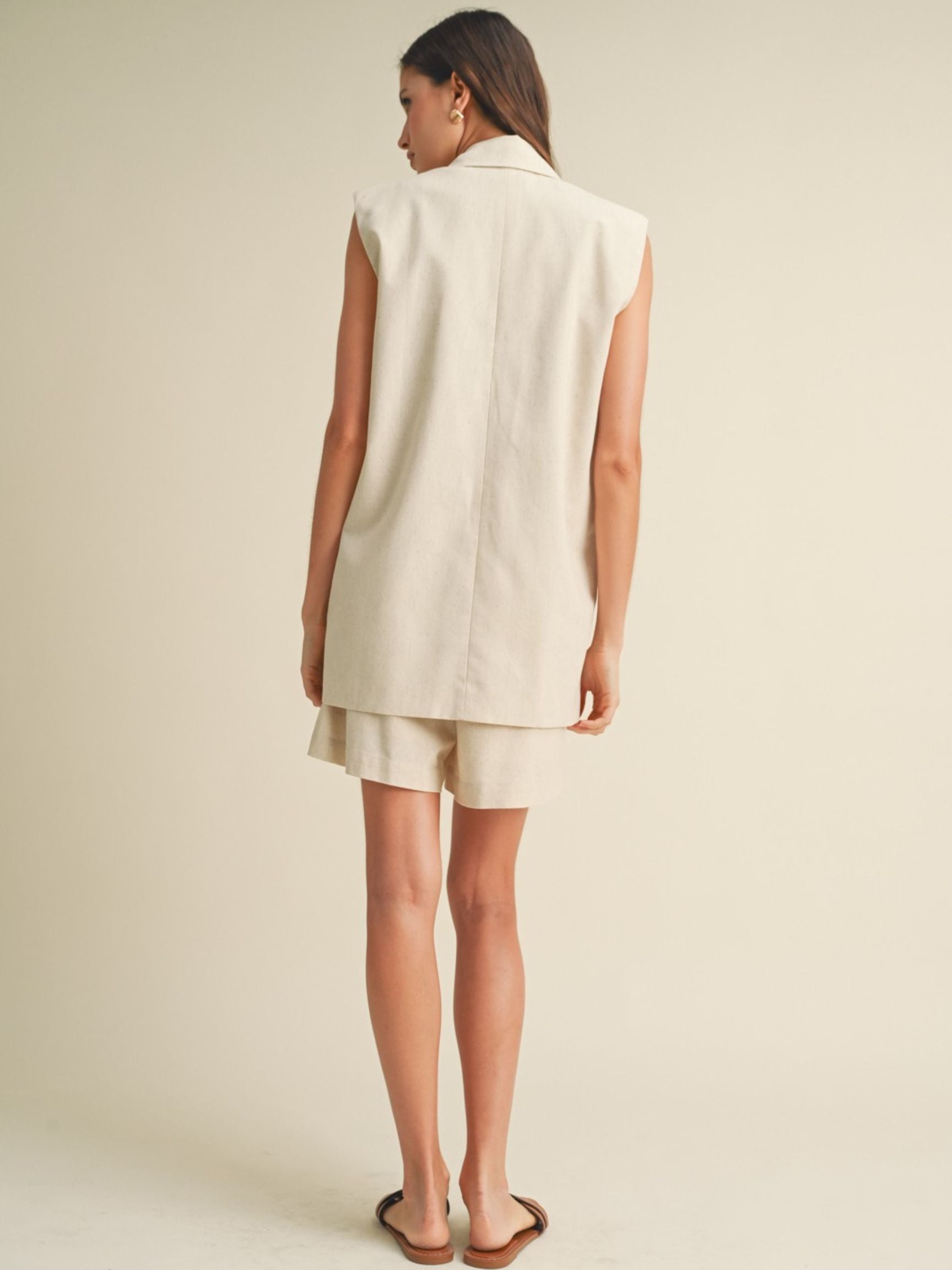Oversized Linen Vest – The Native One