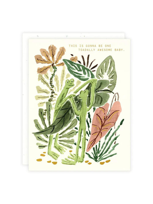 Toads Baby Card