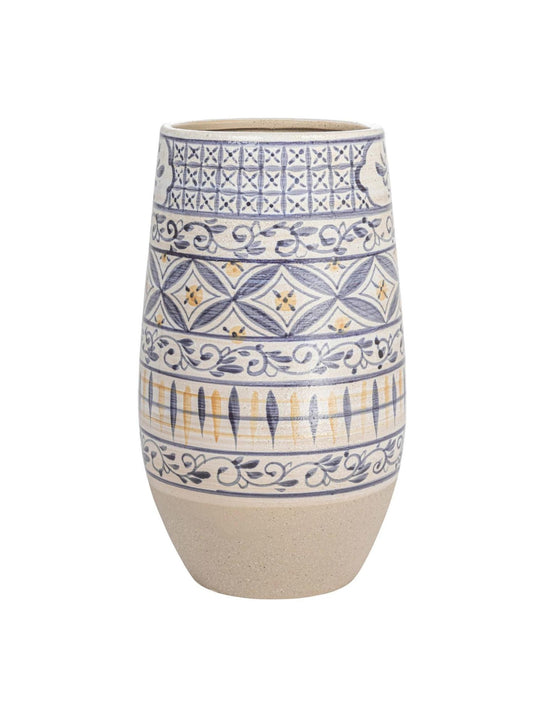 Hand-Painted Stoneware Vase (PICK UP ONLY)