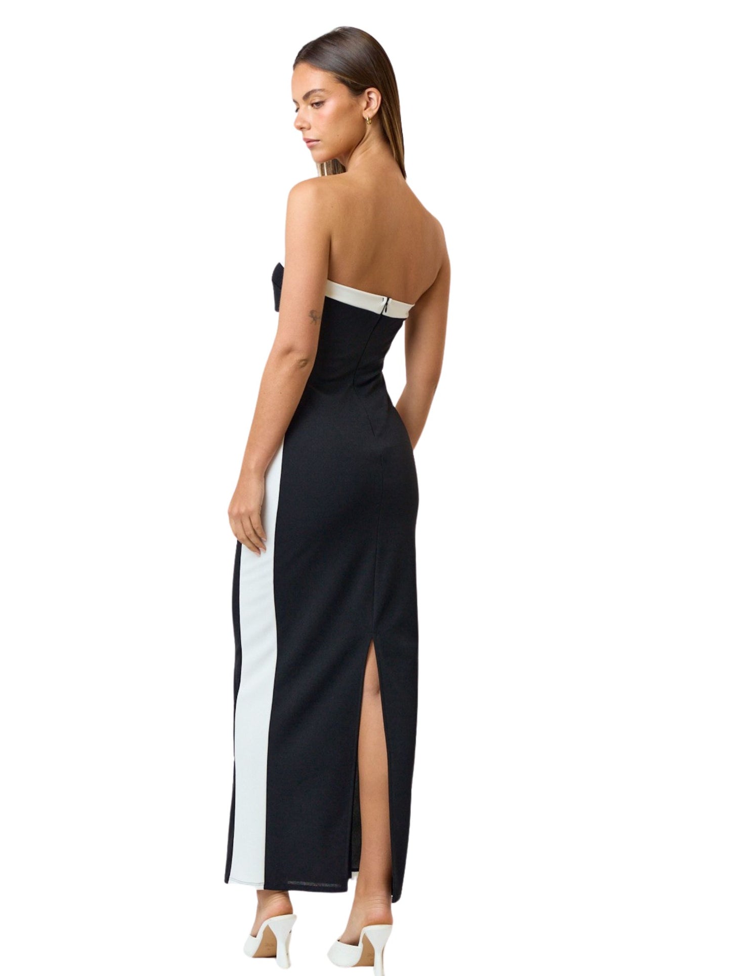 Contrasting Maxi Tube Dress