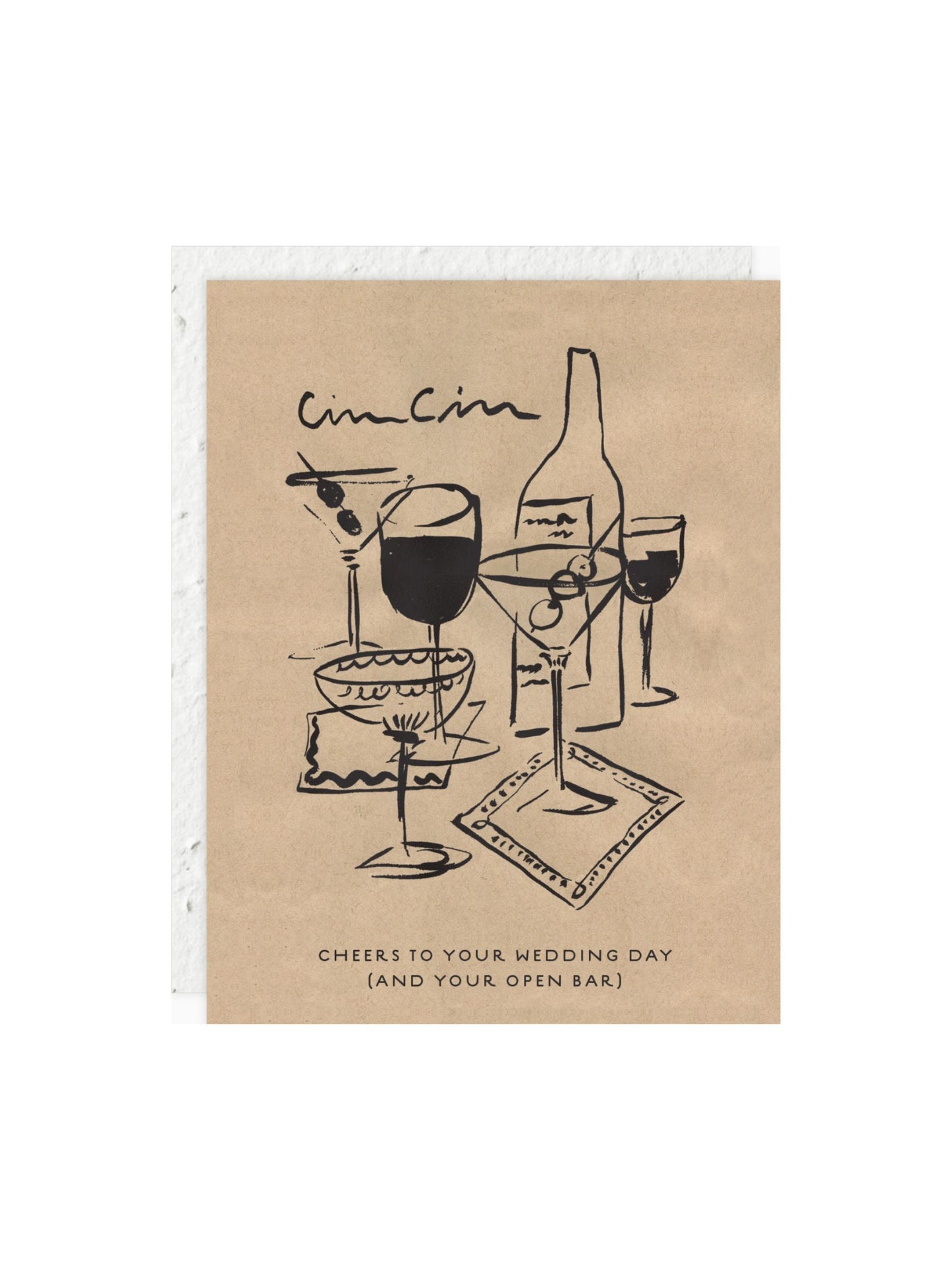Cin Cin Wedding Card