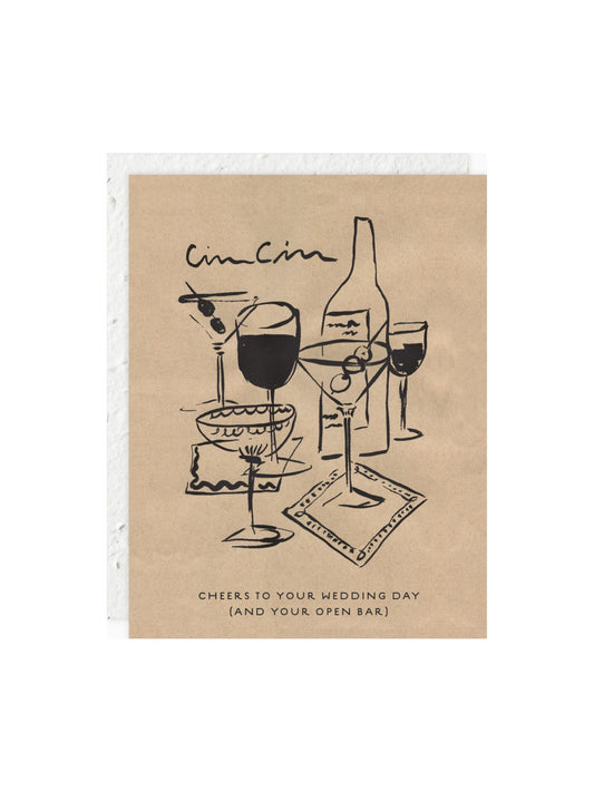 Cin Cin Wedding Card