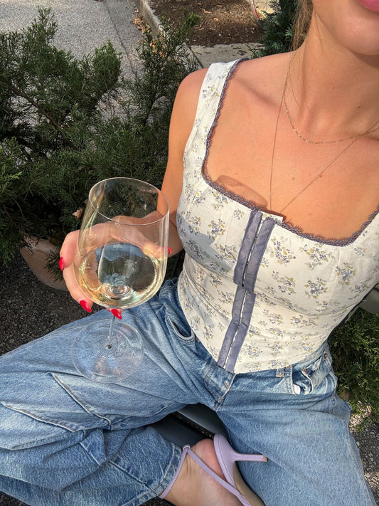 Bluebell Floral Corset Top