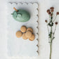 Marble Cheese/Cutting Board w/ Scalloped Edge - Pick Up Only