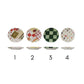 Hand-Painted Stoneware Scalloped Plate w/ Pattern, 4 Styles