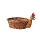 Woven Chicken Shaped Basket