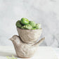 Stoneware Bird w/ Bowl