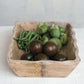 Mango Wood Tray w/ Scalloped Edge