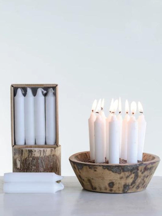 Unscented Short Taper Candles in Box