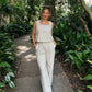 Cotton Striped Relaxed Pants