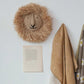Paper Rope & Dried Raffia Lion Head Wall Décor