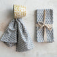 Cotton & Linen Napkins w/ Block Print Pattern