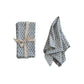 Cotton & Linen Napkins w/ Block Print Pattern