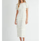 Ruffle Smocked Midi Dress