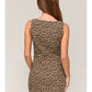 Leopard Boat Neck Dress