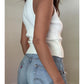 Fitted Hook Closure Knit Top