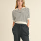 Holland Collard Knitted Top