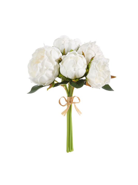 Real Touch Faux White Peony Bundle