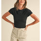Crinkled Fabric Top