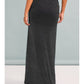 High Waisted Ruched Polka Dot Maxi Skirt