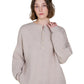 Oat Half Placket Sweater