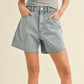 Karli Washed Denim Shorts
