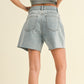 Karli Washed Denim Shorts