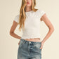 Crinkled Fabric Top