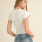Crinkled Fabric Top