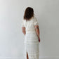 Ruffle Smocked Midi Dress
