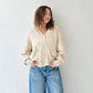 Ecru Knit Cardigan