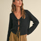 Angela Knitted Front Tie Top