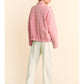 Dusty Rose Quilted Zip Jacket