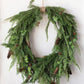 Faux Pine Wreath with Pinecones and Jute Hanger (pick up only)