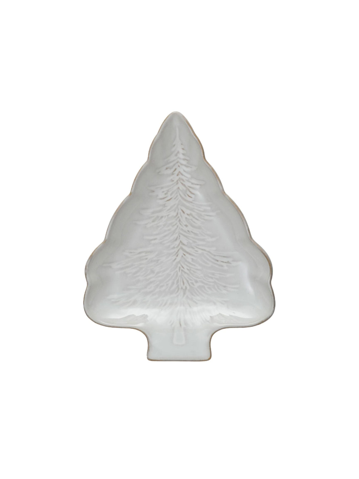 White Tree Plate Ivory Tree Shaped Plate w/ Tree Design – The Native One